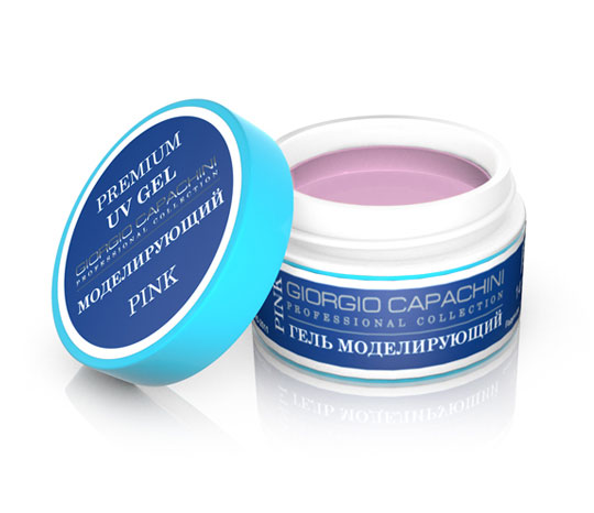 картинка Гель для наращивания ногтей прозрачно-розовый Premium Pink 14 мл Giorgio Capachini от магазина Каприз